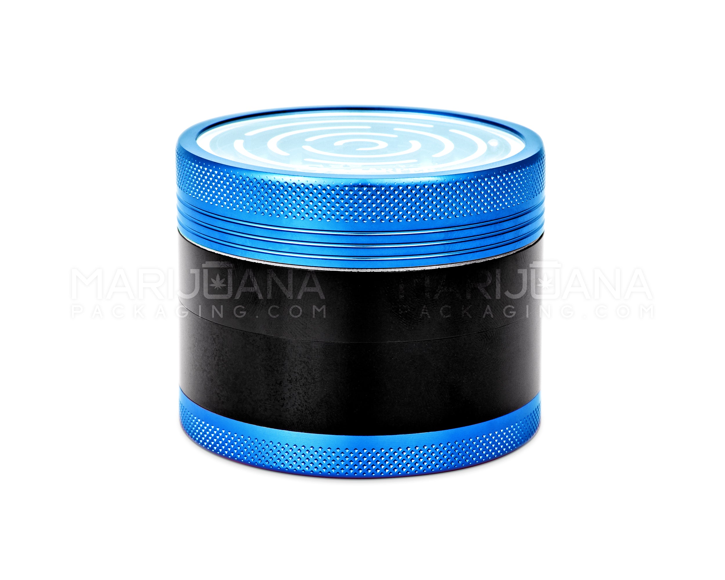 SHARPER | Magnetic Metal Maze Grinder | 4 Piece - 63mm - Blue - 4