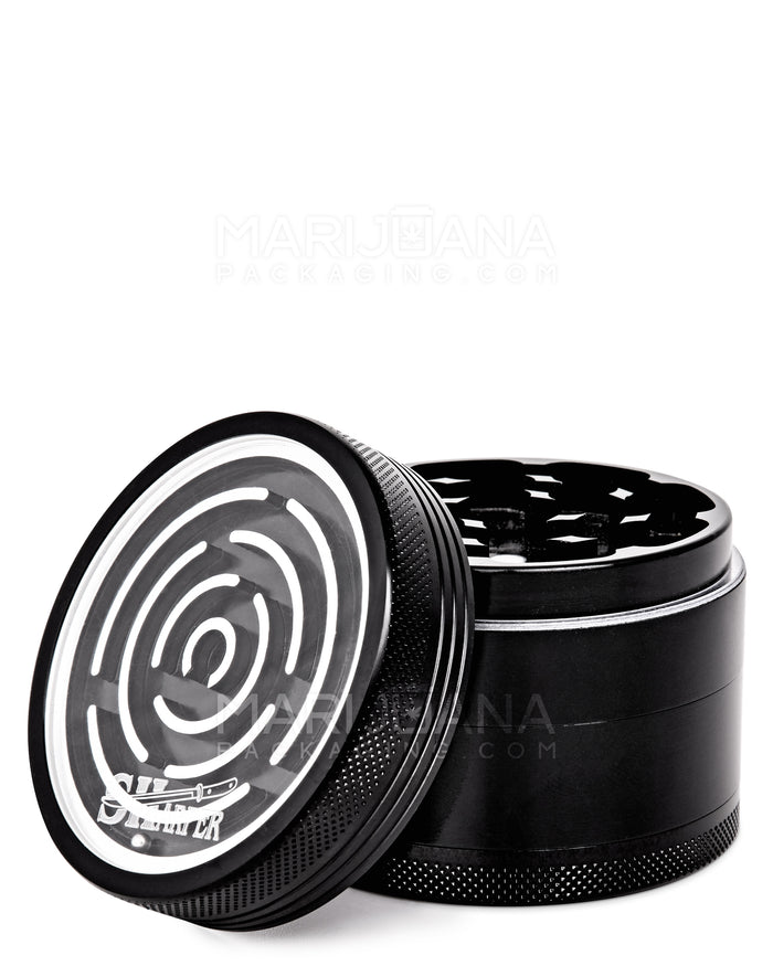 SHARPER | Magnetic Metal Maze Grinder | 4 Piece - 63mm - Black Image