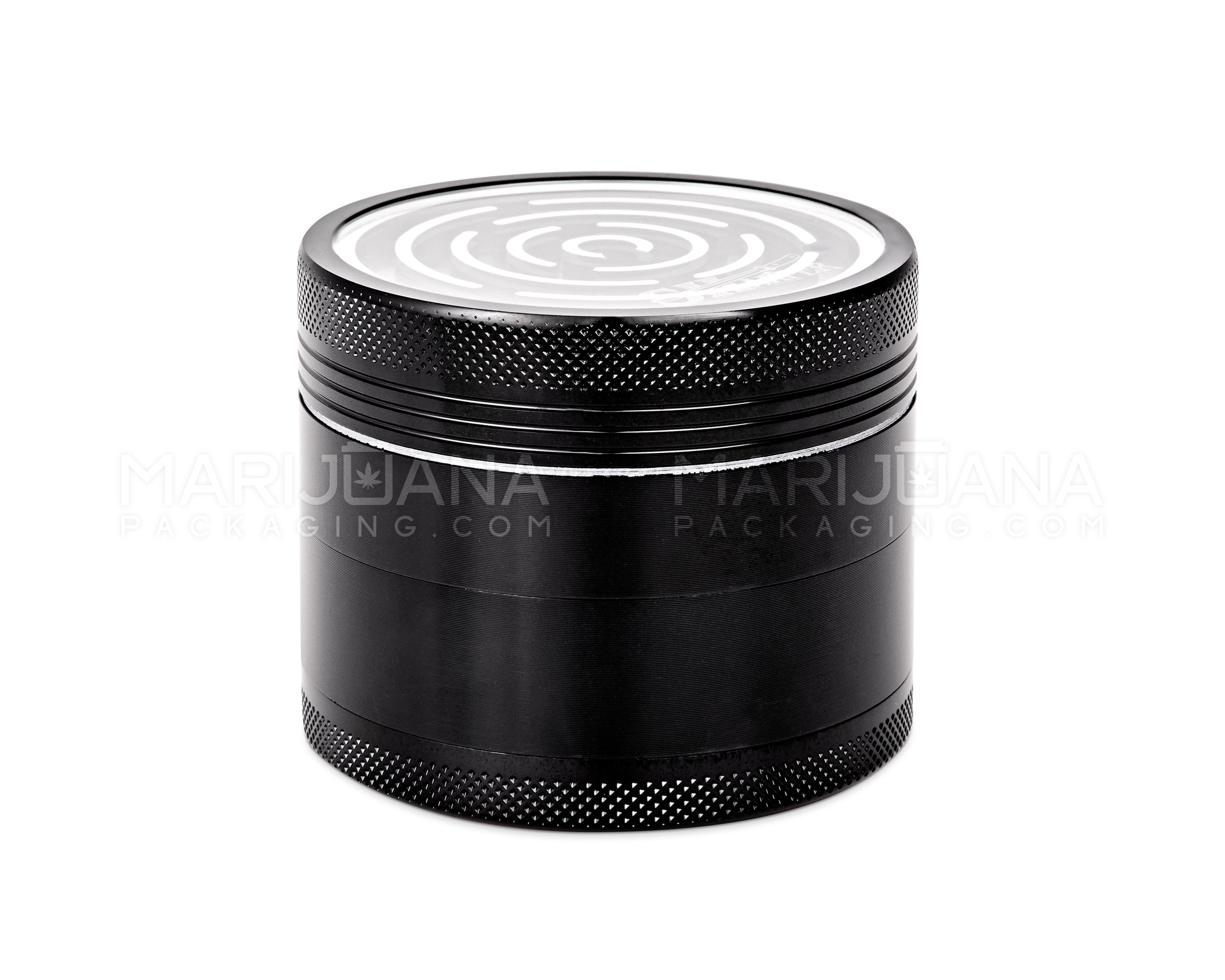 SHARPER | Magnetic Metal Maze Grinder | 4 Piece - 63mm - Black - 4