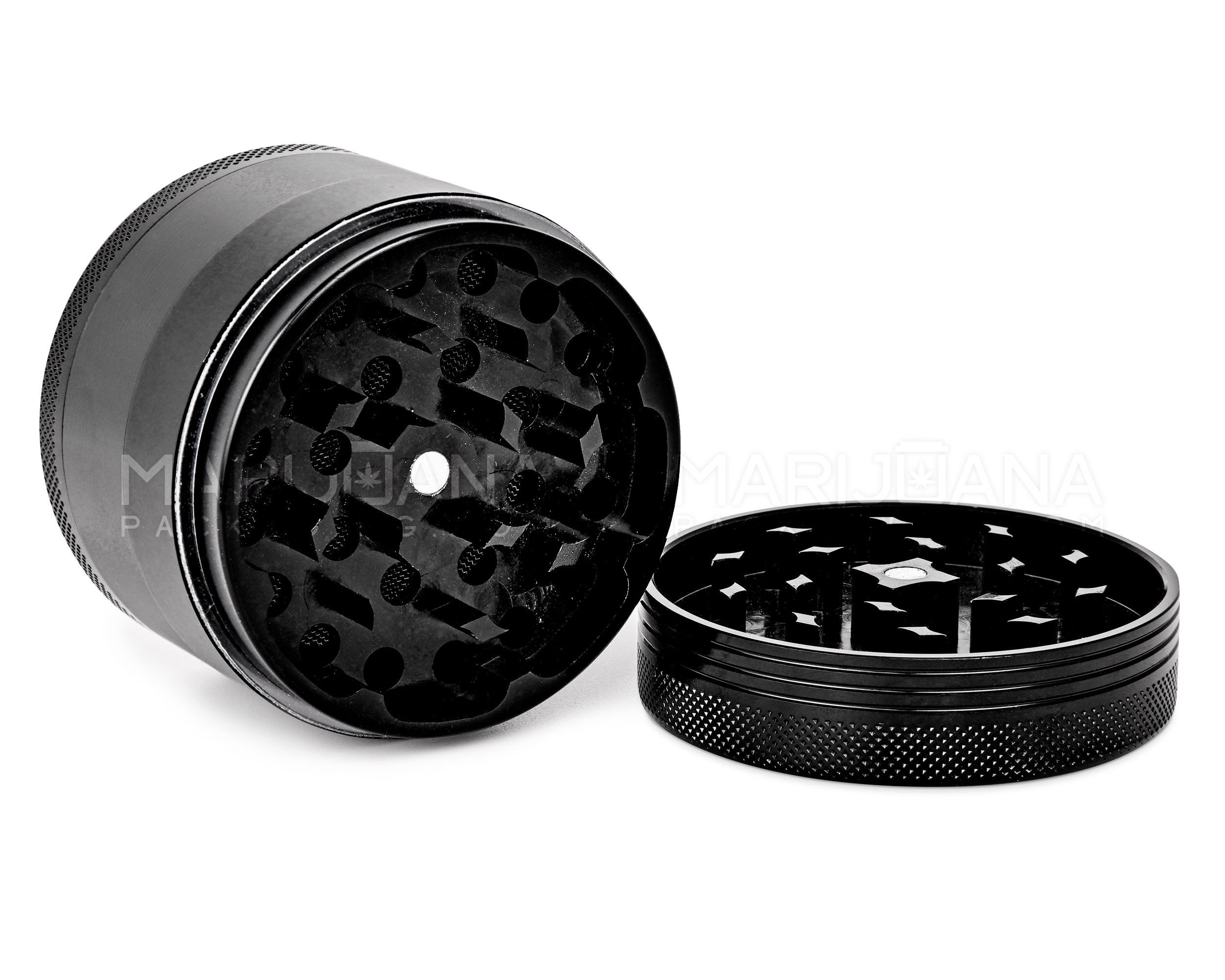 SHARPER | Magnetic Metal Maze Grinder | 4 Piece - 63mm - Black - 2