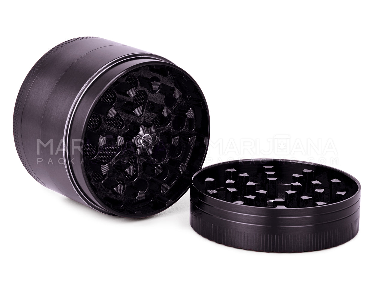 SHARPER | Magnetic Metal Maze Grinder | 4 Piece - 50mm - Black - 3