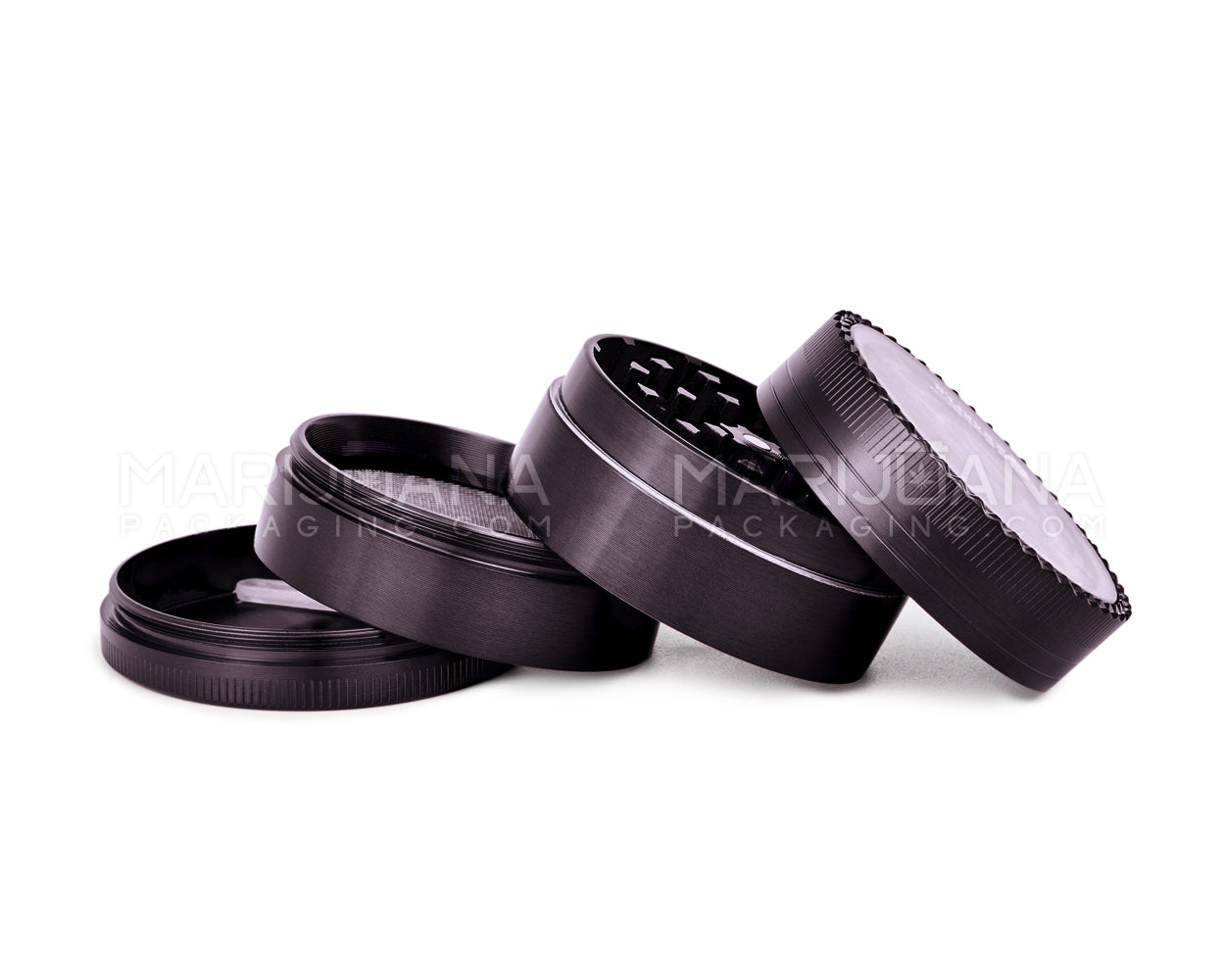 SHARPER | Magnetic Metal Maze Grinder | 4 Piece - 50mm - Black - 2