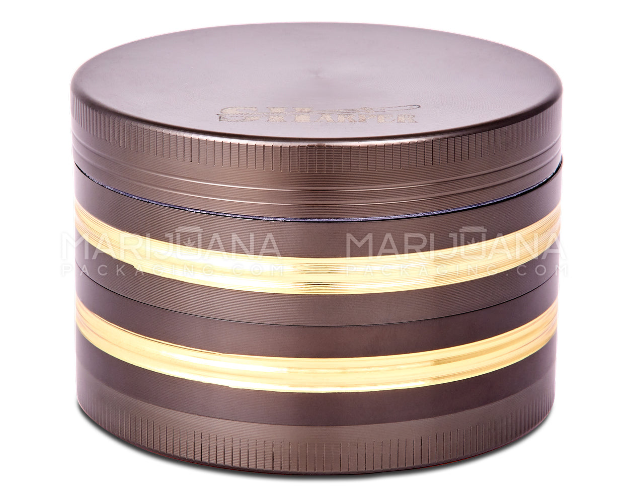 SHARPER | Magnetic Metal Grinder | 4 Piece - 63mm - Gunmetal & Gold - 4