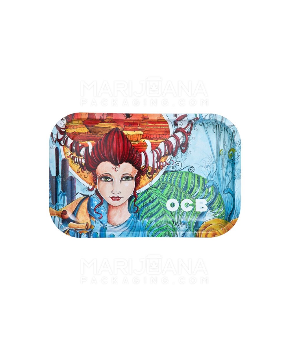 OCB | Artist Series Rolling Tray | 11.3in x 7.4in - Medium - Metal - 1