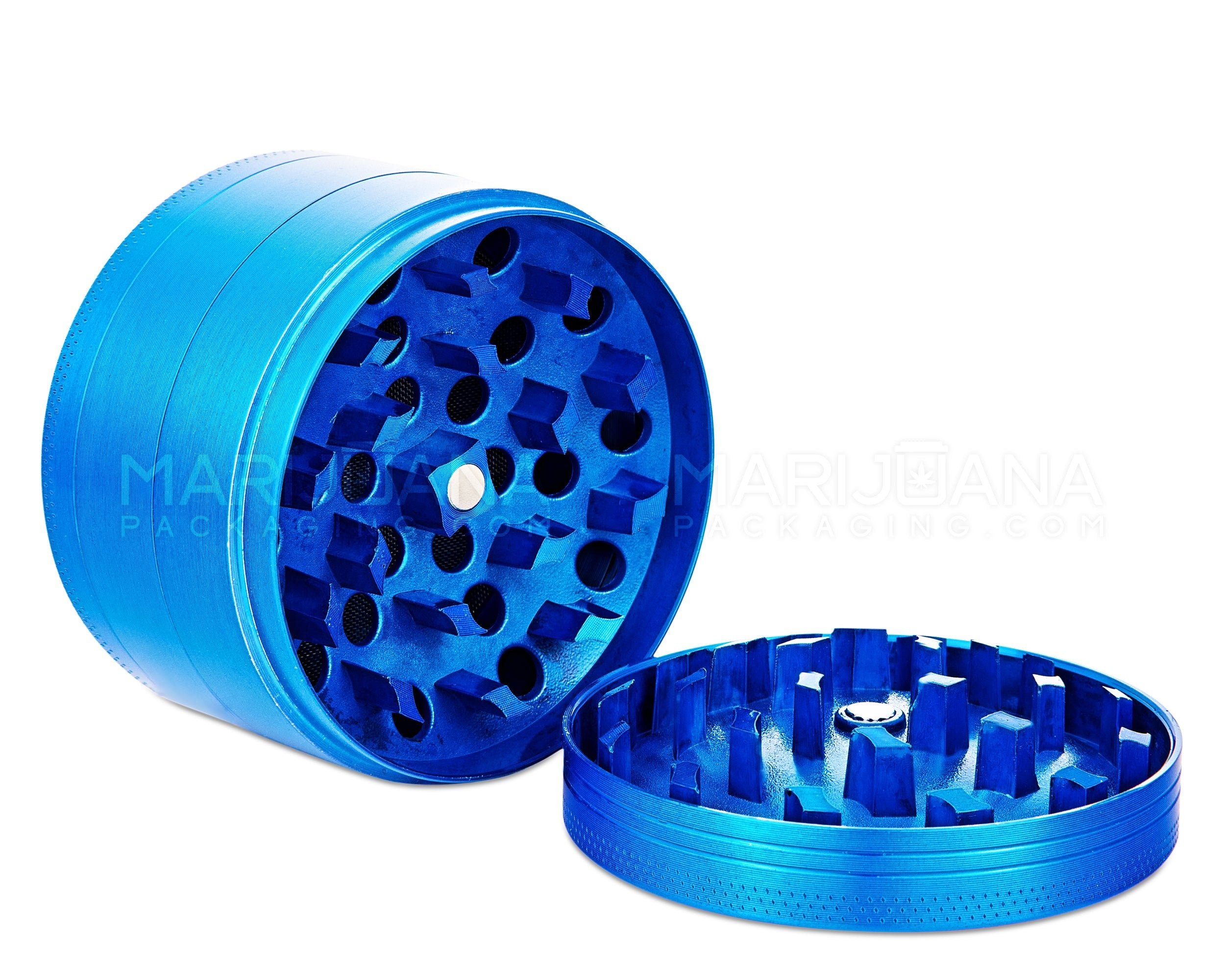 VIKING AXE | Magnetic Metal Grinder w/ Catcher | 4 Piece - 63mm - Blue - 2