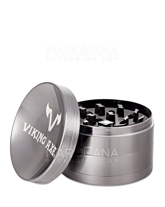 VIKING AXE | Magnetic Metal Grinder w/ Catcher | 4 Piece - 63mm - Gunmetal Gray - 1