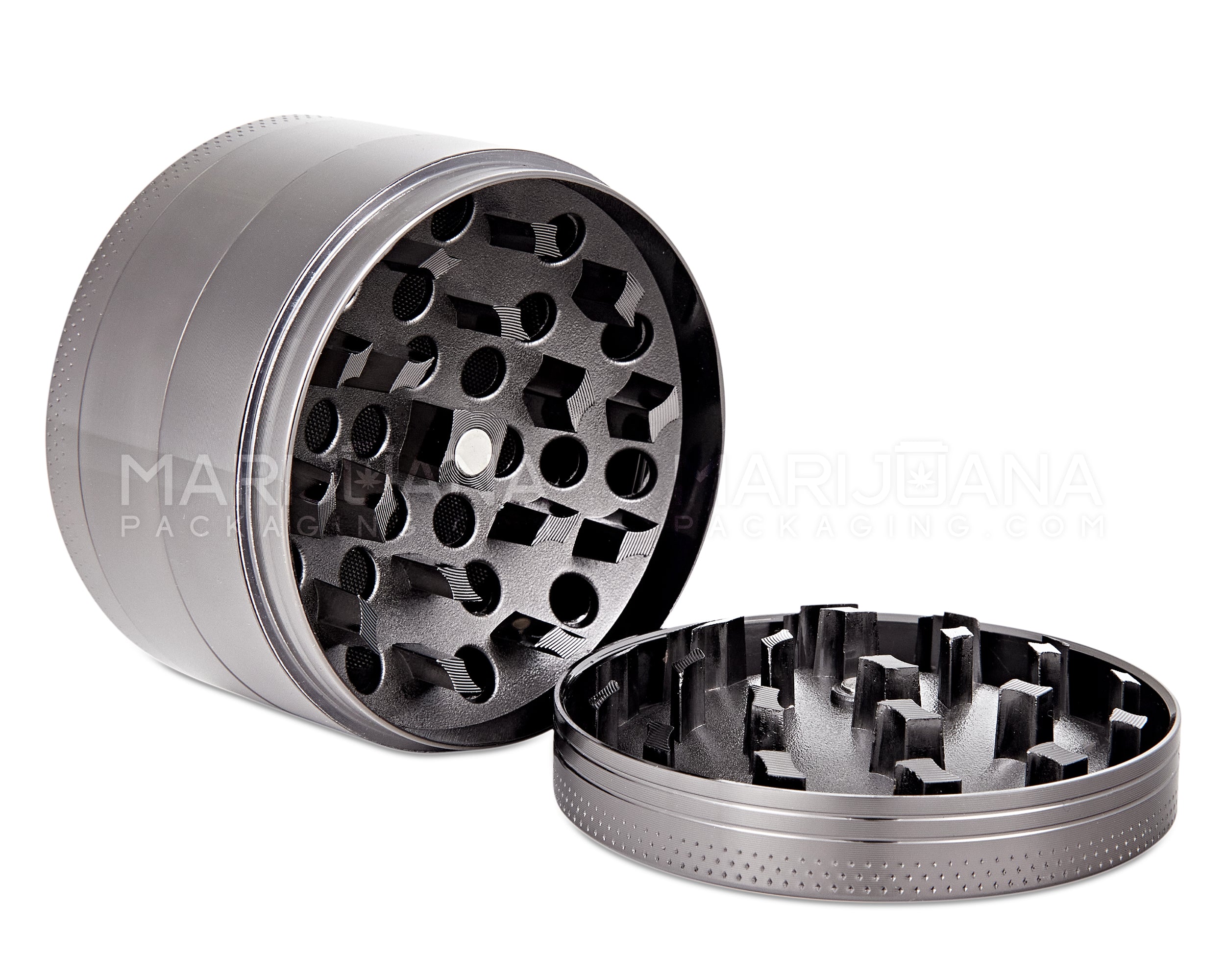 VIKING AXE | Magnetic Metal Grinder w/ Catcher | 4 Piece - 63mm - Gunmetal Gray - 2