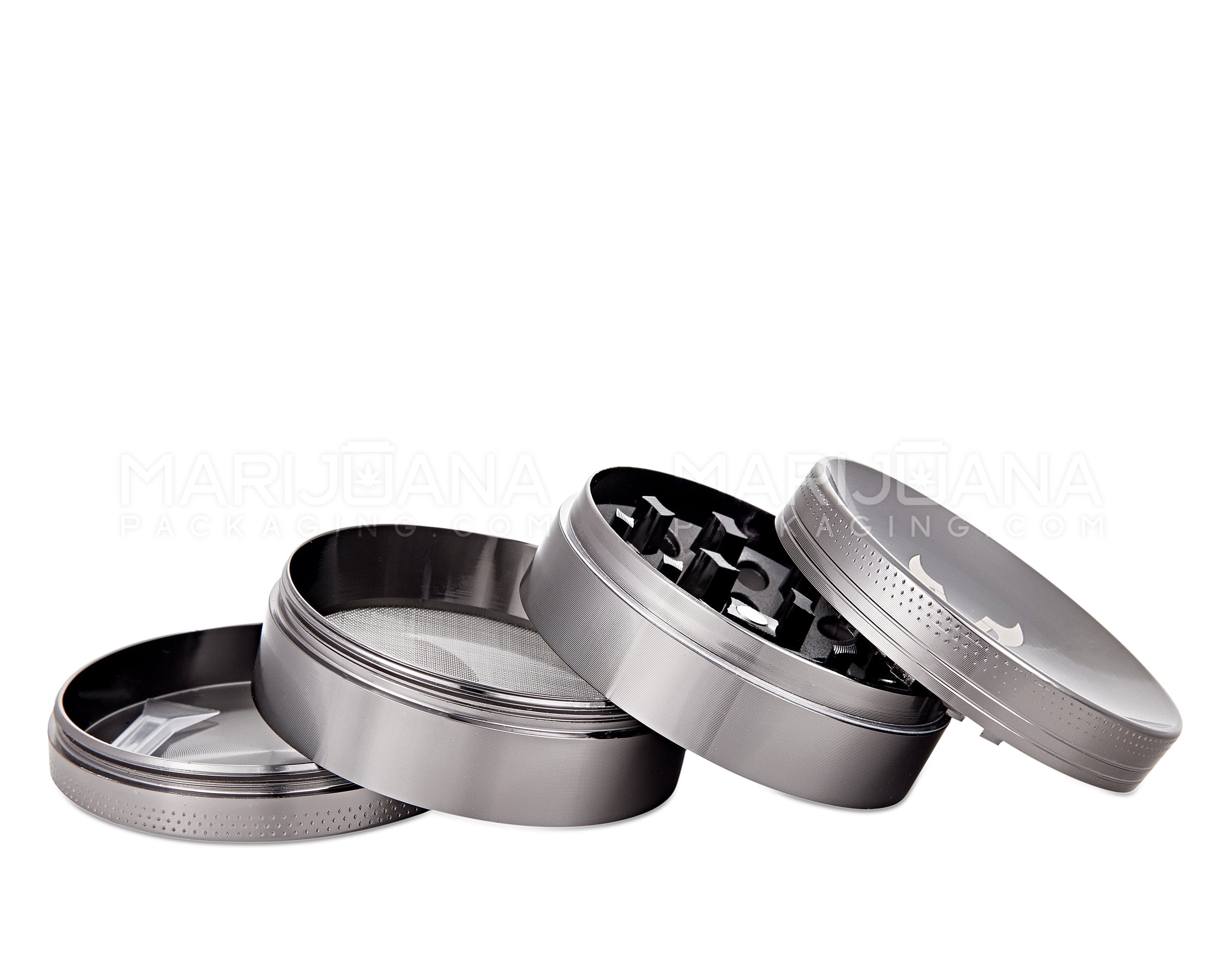 VIKING AXE | Magnetic Metal Grinder w/ Catcher | 4 Piece - 63mm - Gunmetal Gray - 3