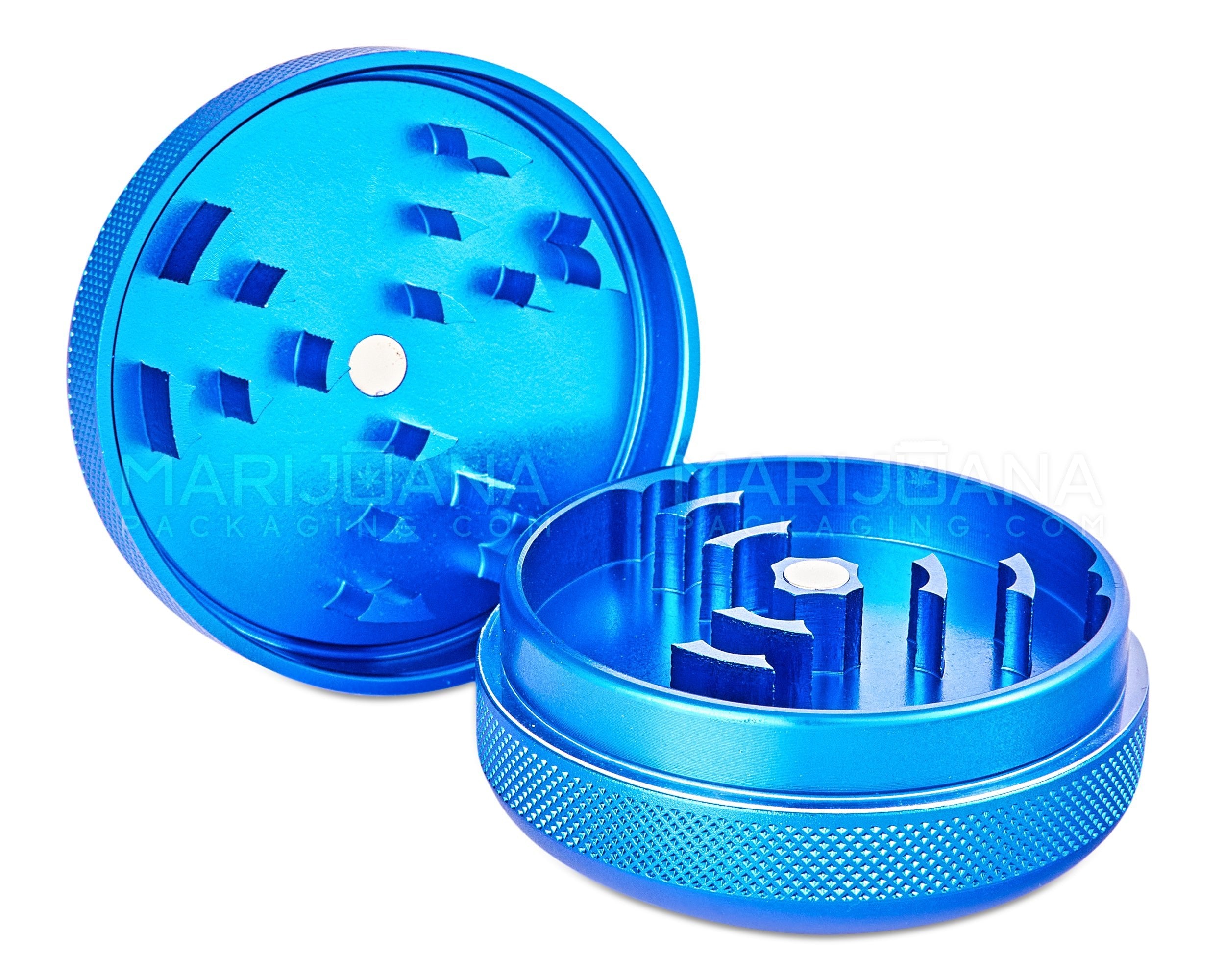 BOUGIE | Magnetic Metal Grinder | 2 Piece - 63mm - Blue - 3