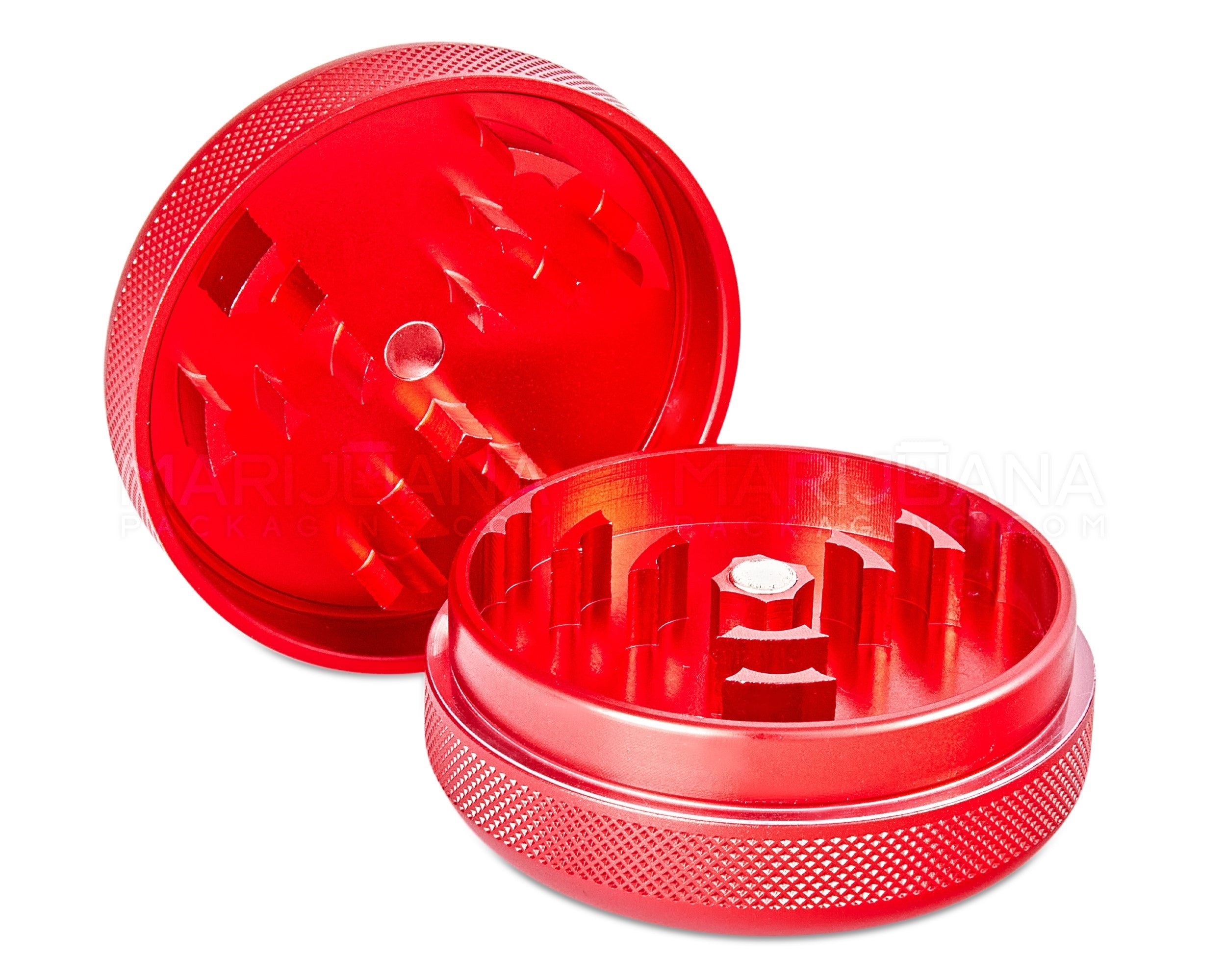 BOUGIE | Magnetic Metal Grinder | 2 Piece - 63mm - Red - 3