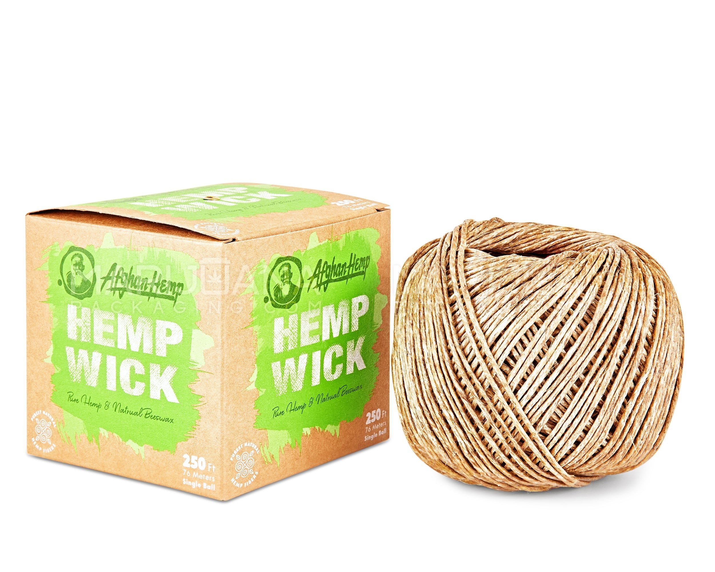 AFGHAN HEMP | Hemp & Beeswax Wick | 250ft Long - All Natural - 2