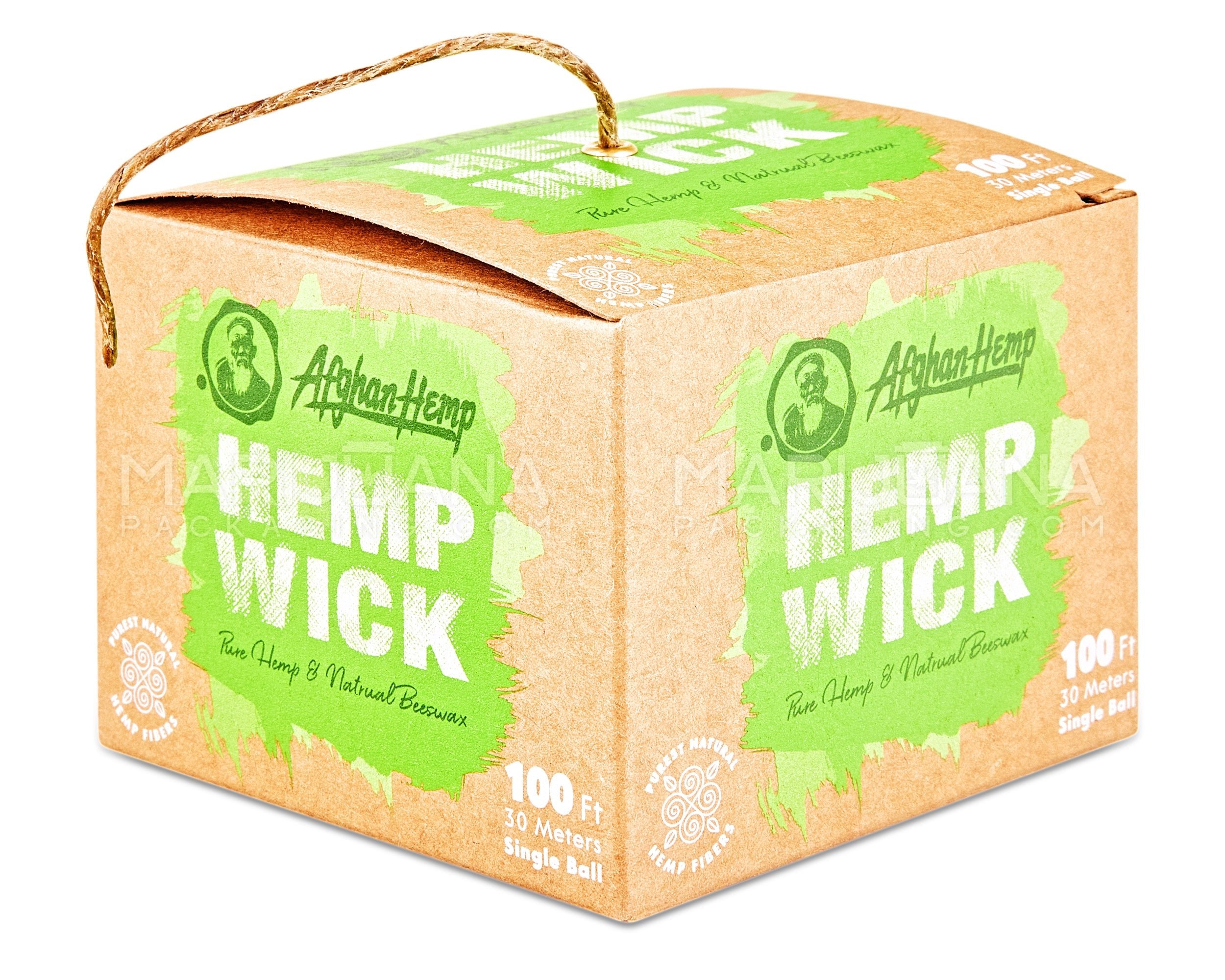 AFGHAN HEMP | Hemp & Beeswax Wick | 100ft Long - All Natural - 5