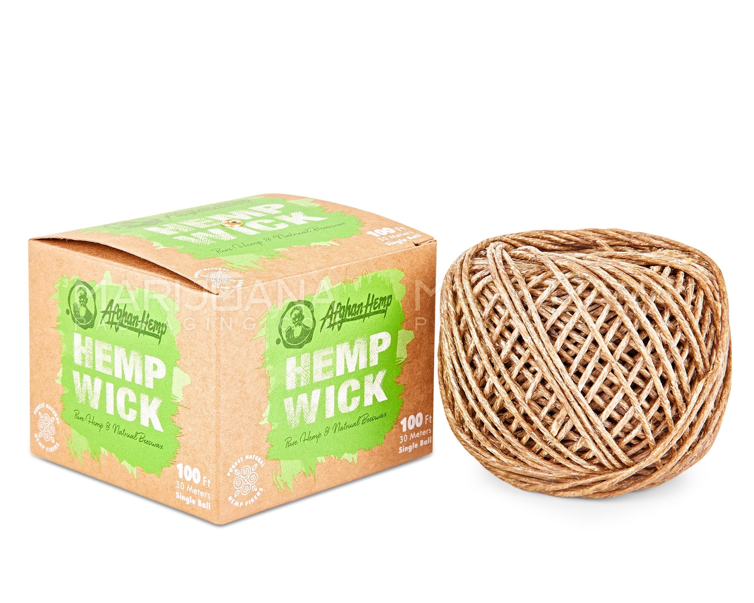 AFGHAN HEMP | Hemp & Beeswax Wick | 100ft Long - All Natural - 2