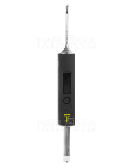 TERPOMETER | Temperature Indicating Thermometer Dab Tool w/ USB Cable | 6.5in Long - Titanium - Black - 1