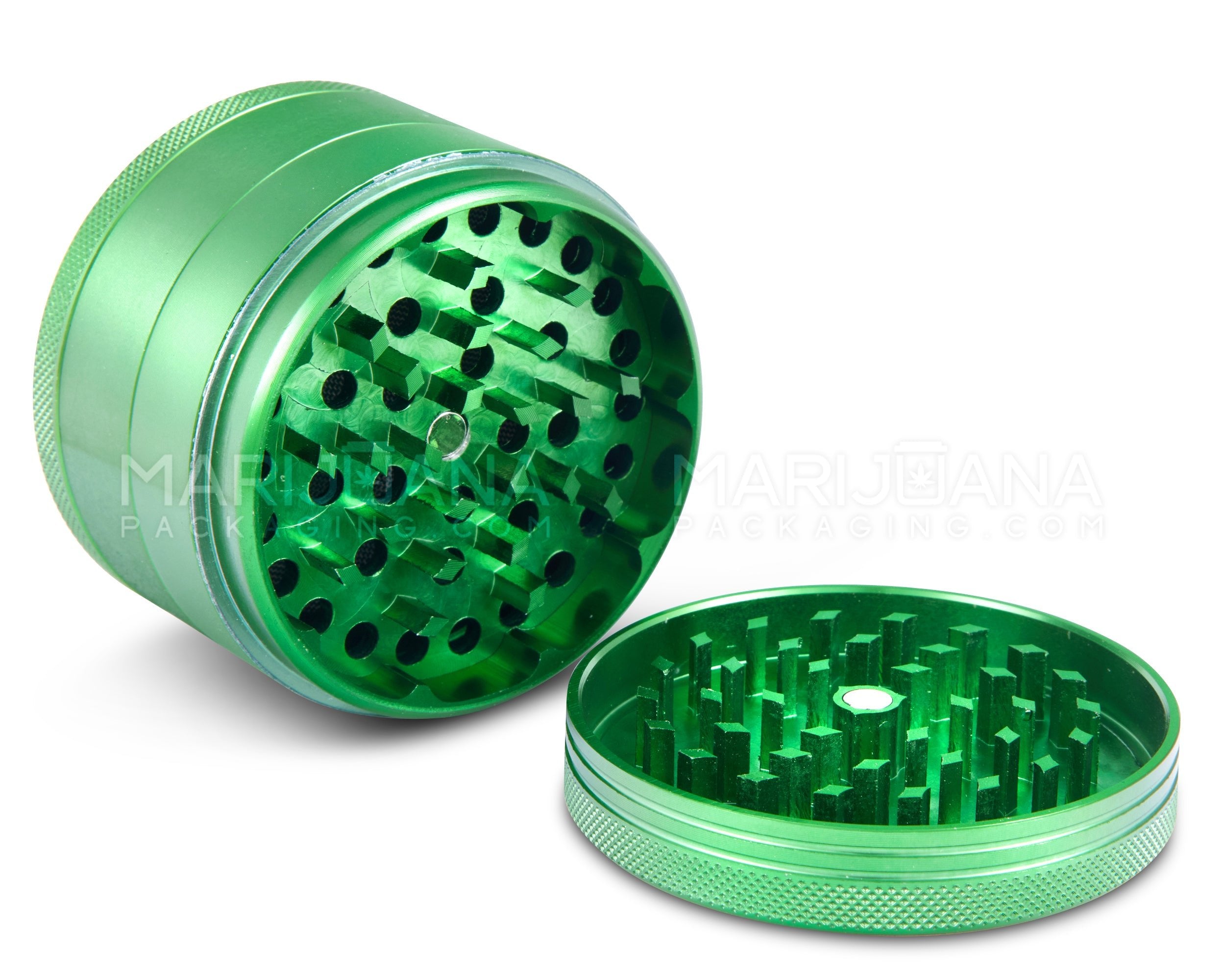 Magnetic CNC Aluminium Metal Grinder w/ Catcher | 4 Piece - 63mm - Green - 2