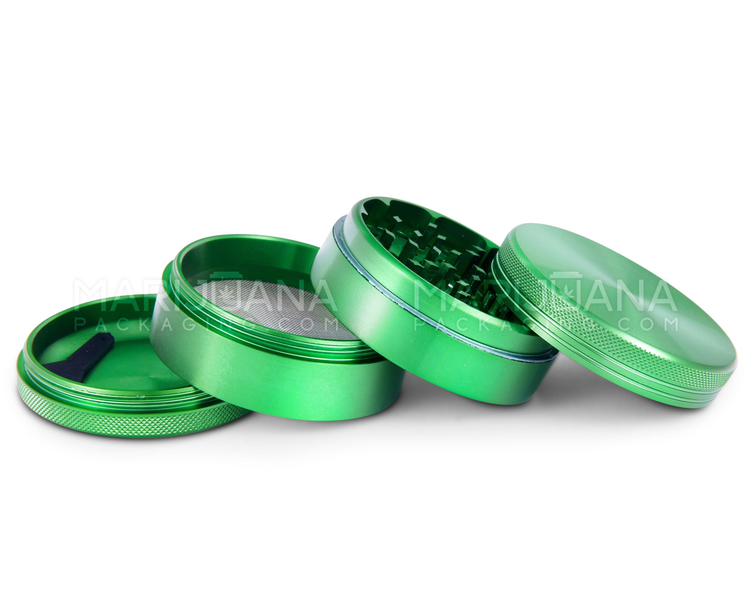 Magnetic CNC Aluminium Metal Grinder w/ Catcher | 4 Piece - 63mm - Green - 3