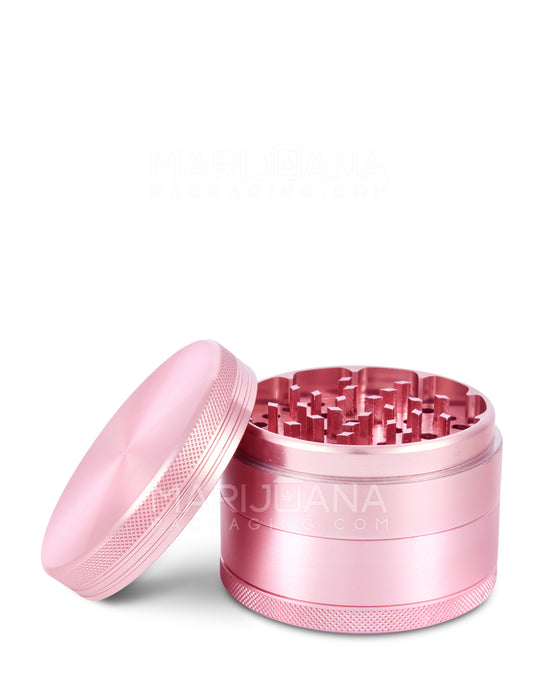 Magnetic CNC Aluminium Metal Grinder w/ Catcher | 4 Piece - 63mm - Pink - 1