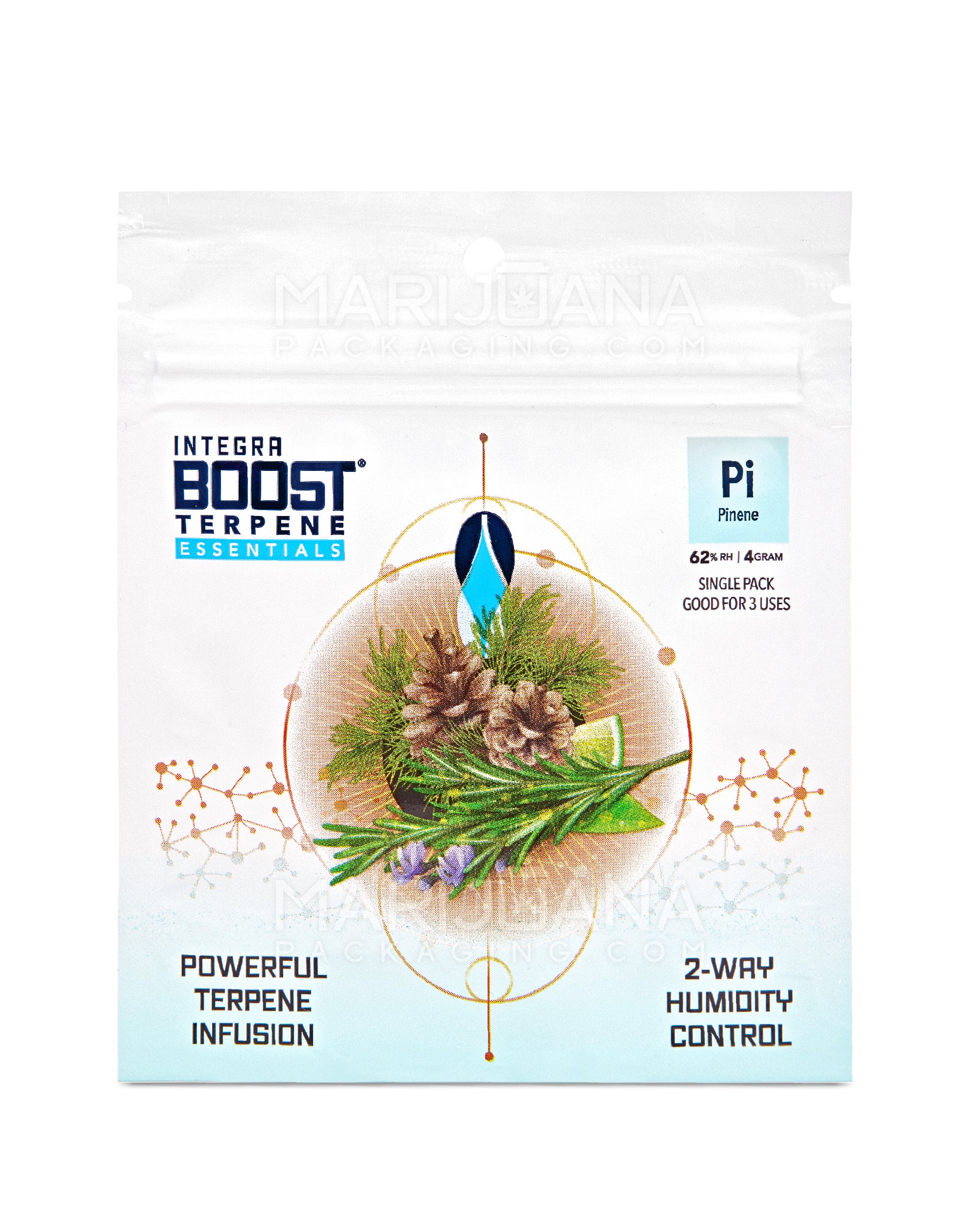 INTEGRA | 'Retail Display' Boost Terpene Essentials Pinene Humidity Pack | 4 Grams - 62% - 48 Count - 2