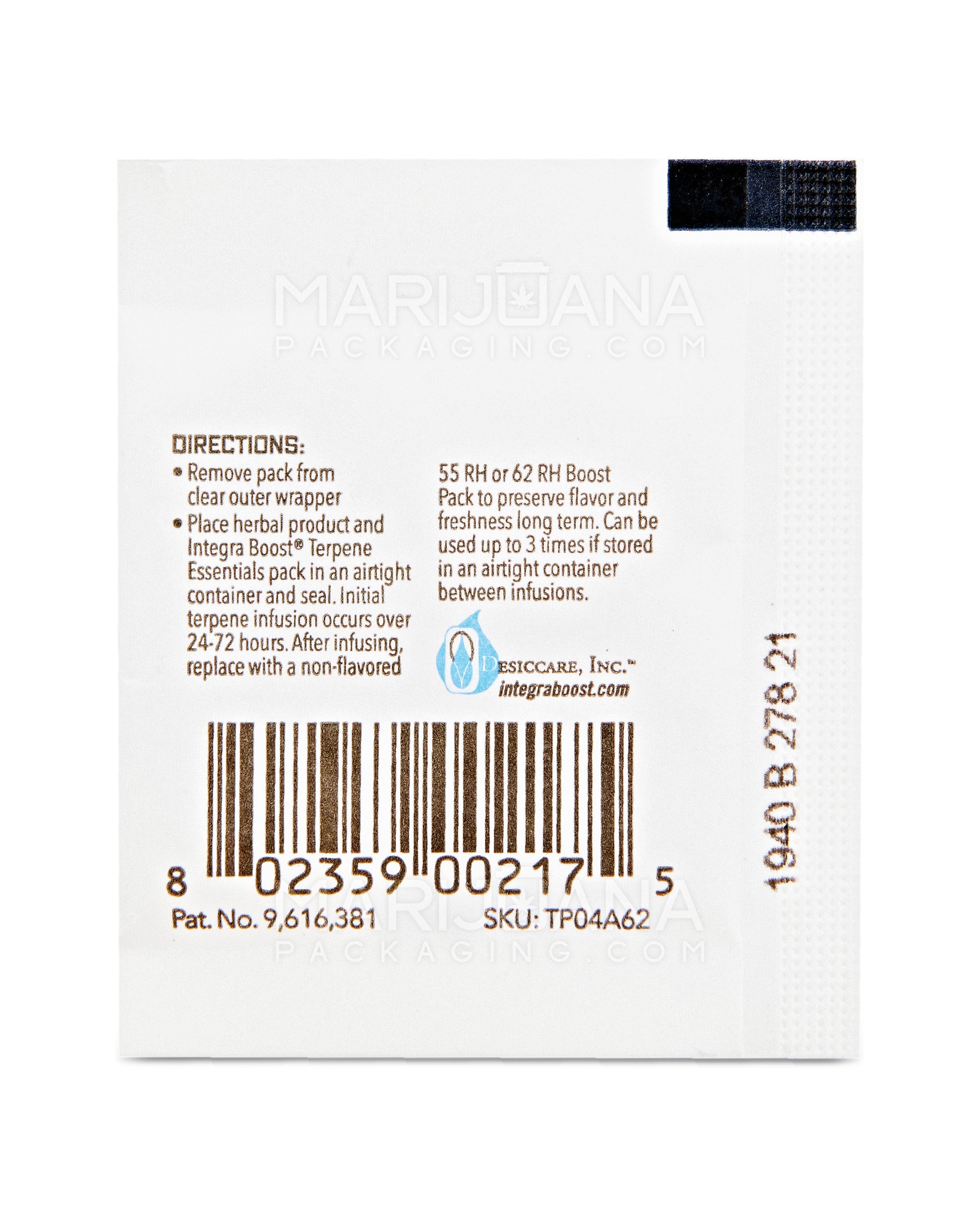 INTEGRA Boost Terpene Essentials Pinene Humidity Pack | 4 Grams - 62% | Sample - 4