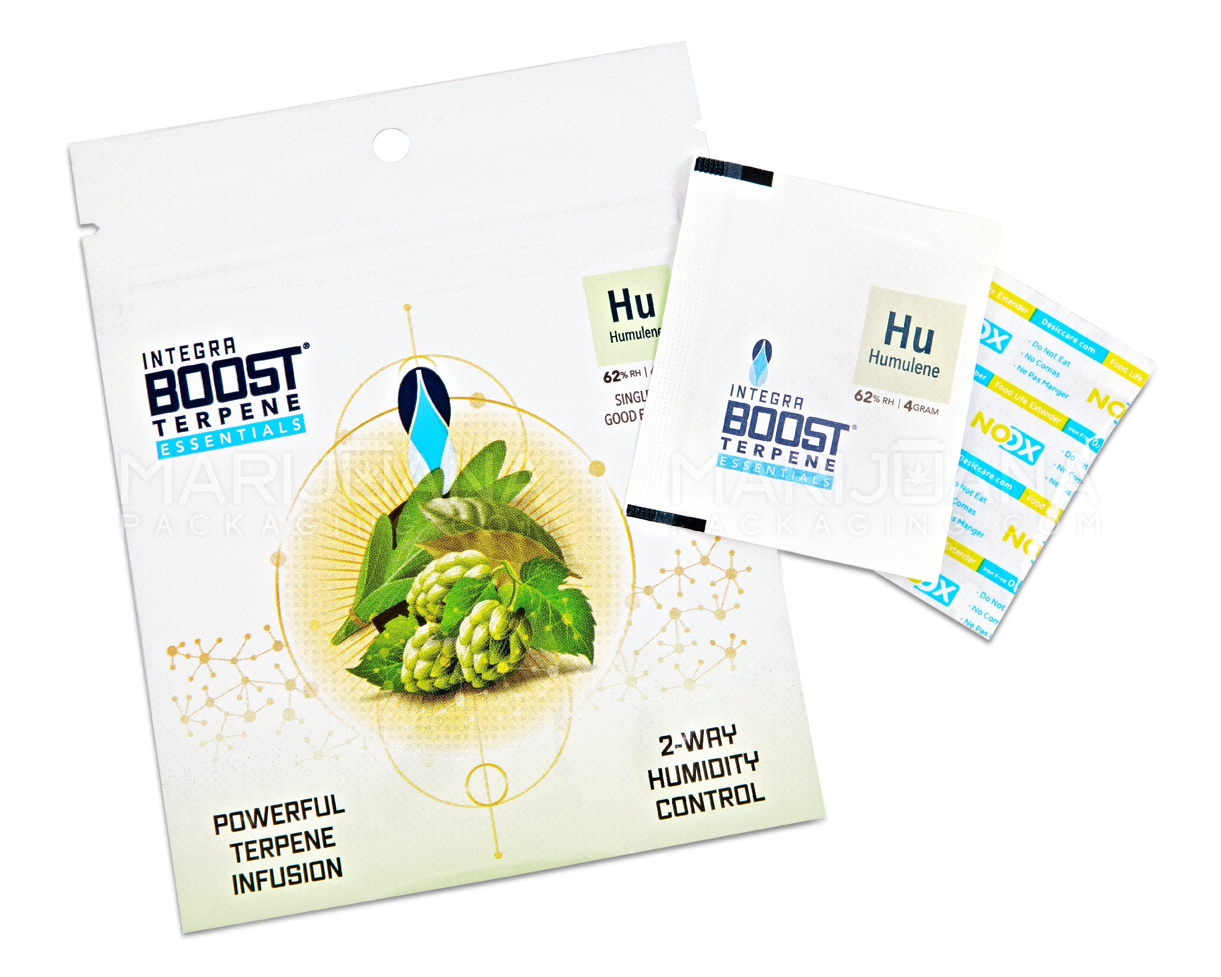 INTEGRA | 'Retail Display' Boost Terpene Essentials Humulene Humidity Pack | 4 Grams - 62% - 48 Count - 6