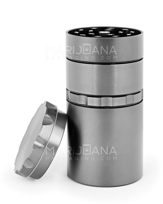 Multi Compartment Metal Grinder w/ Catcher | 5 Piece - 50mm - Gunmetal