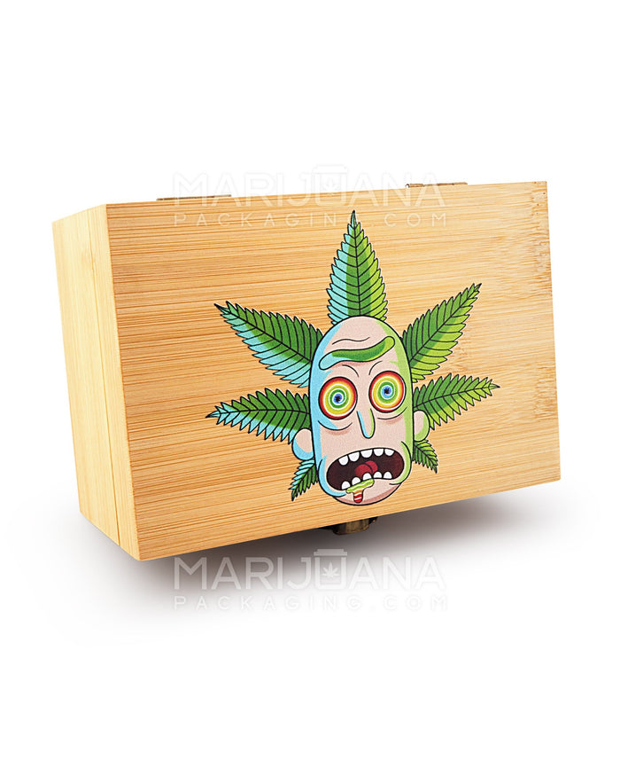 Rick Leaf Wooden Latch Lock Stash Box w/ Accessories | 152mm - Wood Image