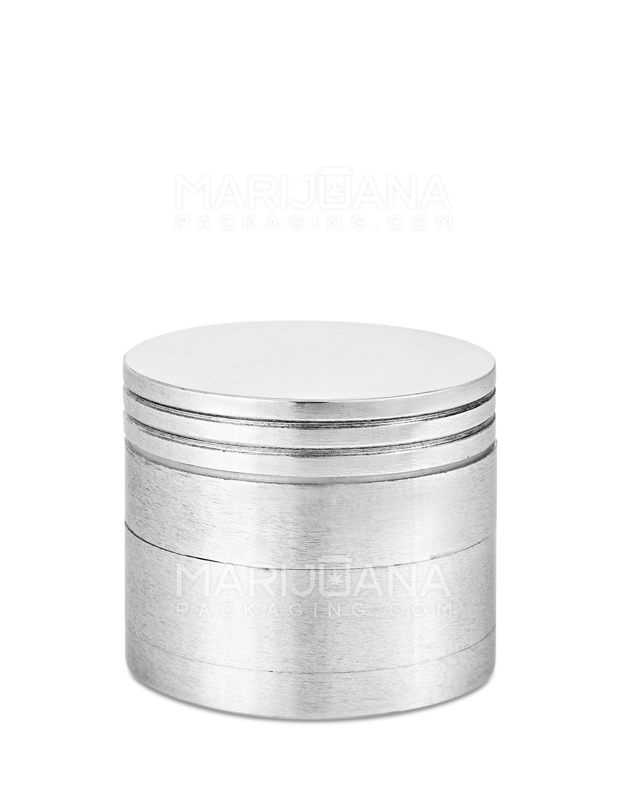 Magnetic Metal Grinder w/ Catcher | 4 Piece - 42mm - Silver - 4