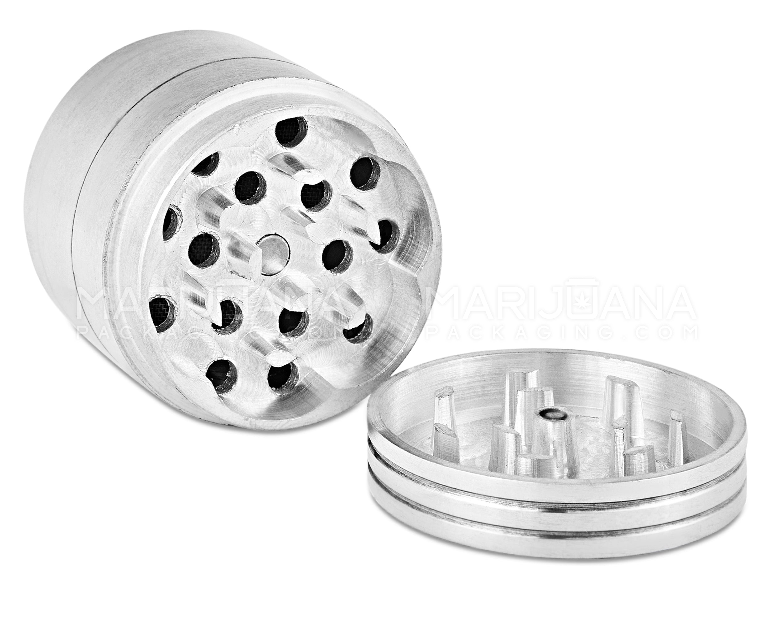 Magnetic Metal Grinder w/ Catcher | 4 Piece - 42mm - Silver - 2