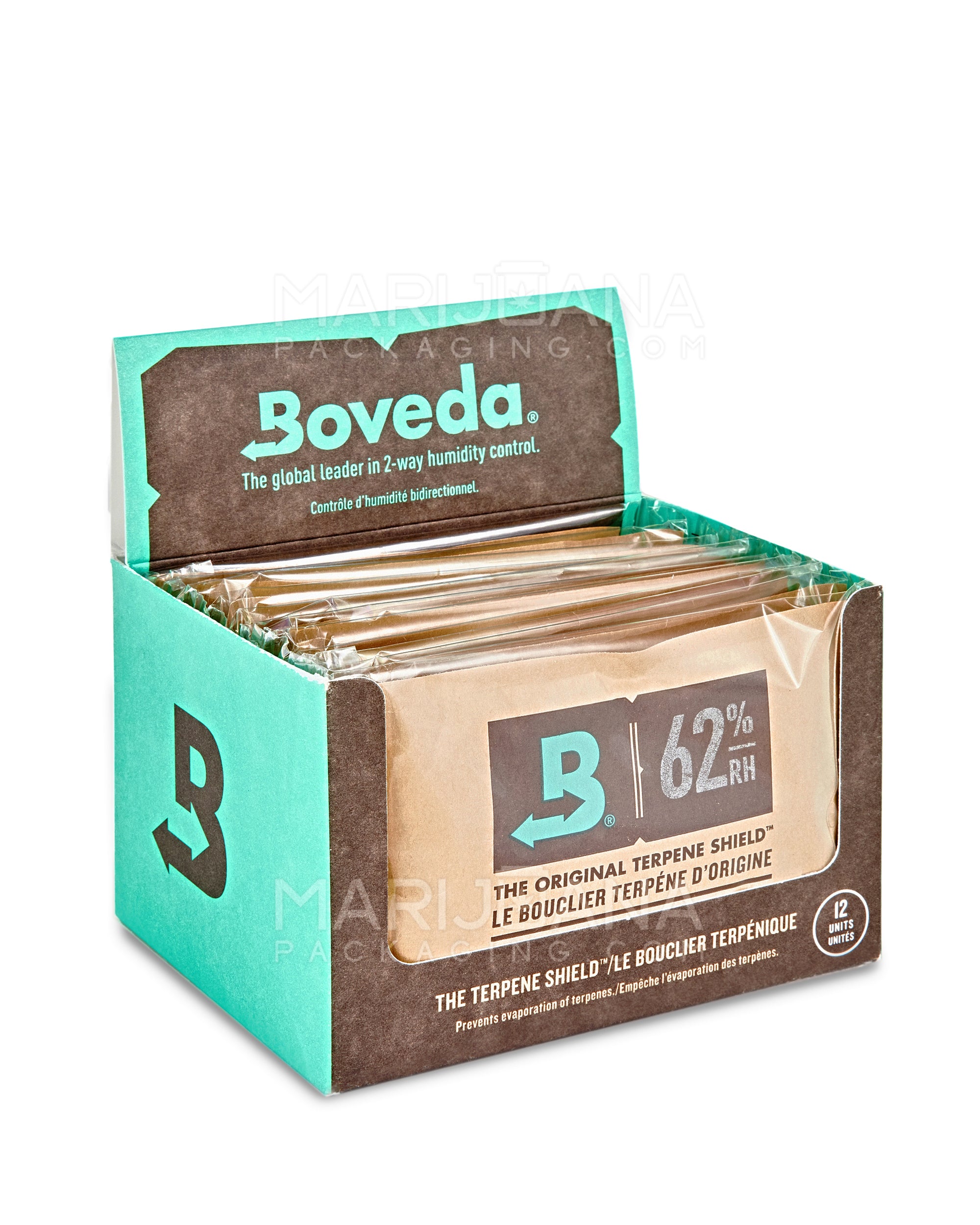 BOVEDA | 'Retail Display' Large Humidity Control Packs | 67 Grams - 62% - 12 Count - 1