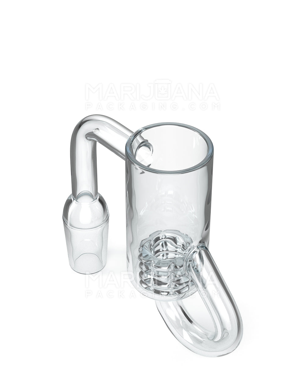 Male Quartz Recycler Banger w/ Quartz Knot - 14mm - 2