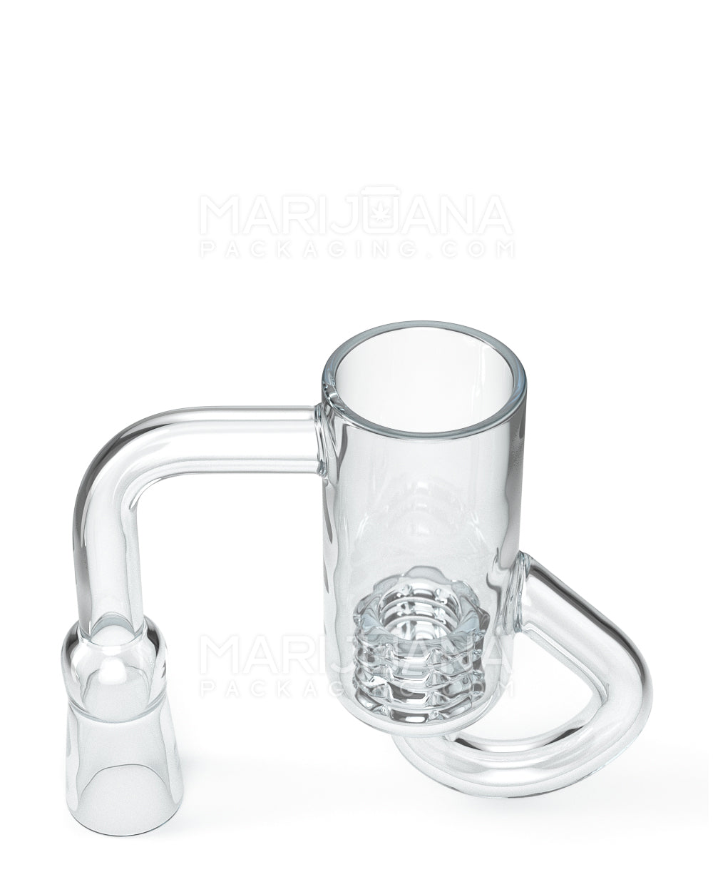 Quartz Recycler Banger Nail w/ Quartz Knot | 14mm - 90 Degree - Female - 3