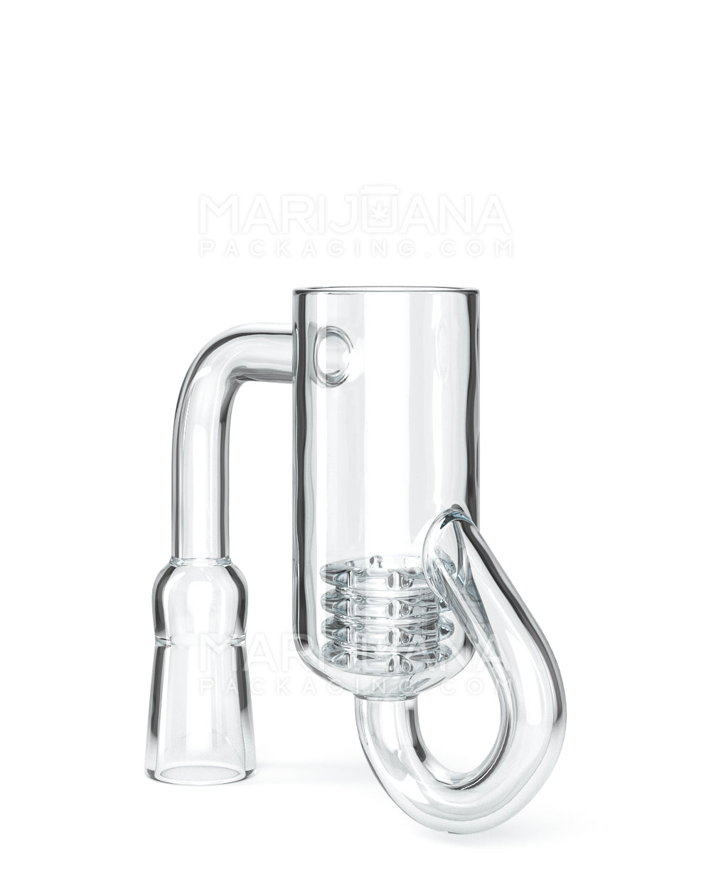 Quartz Recycler Banger Nail w/ Quartz Knot | 14mm - 90 Degree - Female - 4