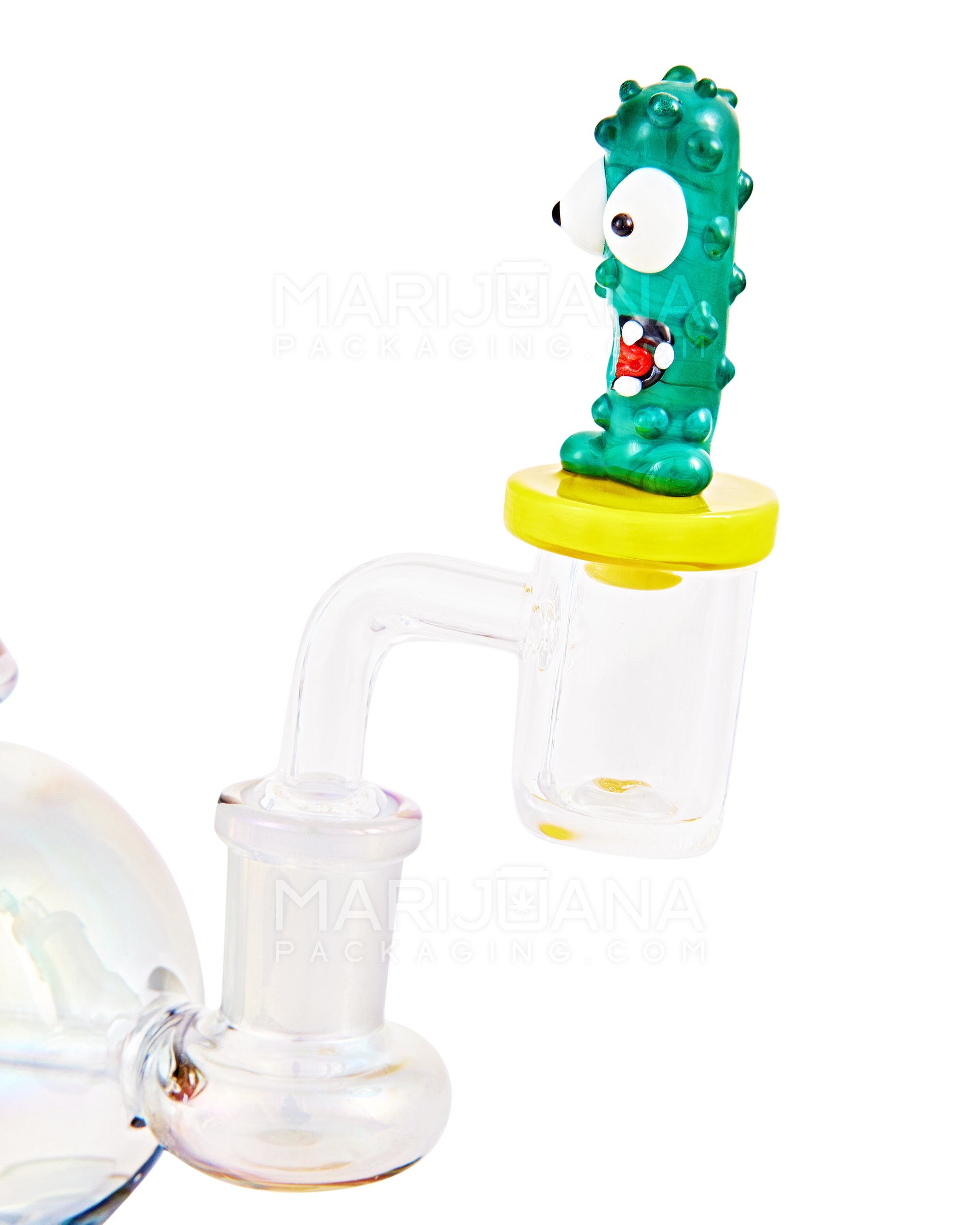 Cactus Flat Carb Cap | 25mm - Glass - Assorted - 4