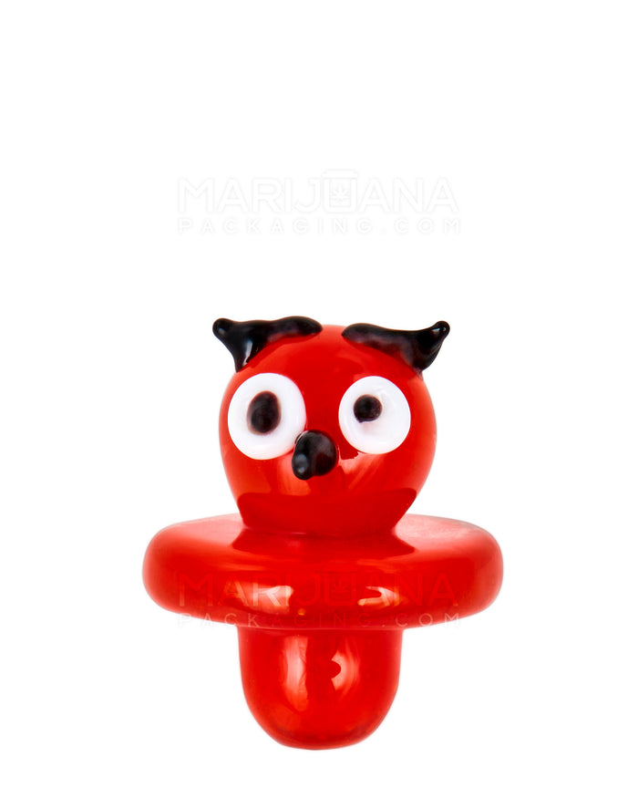 Owl Head Flat Carb Cap | 25mm - Glass - Assorted Image