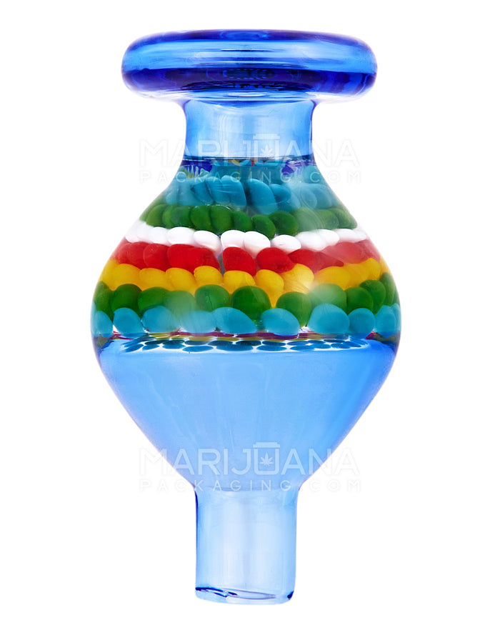 Rasta Dot Stack Implosion Bubble Carb Cap | 25mm - Glass - Assorted Image