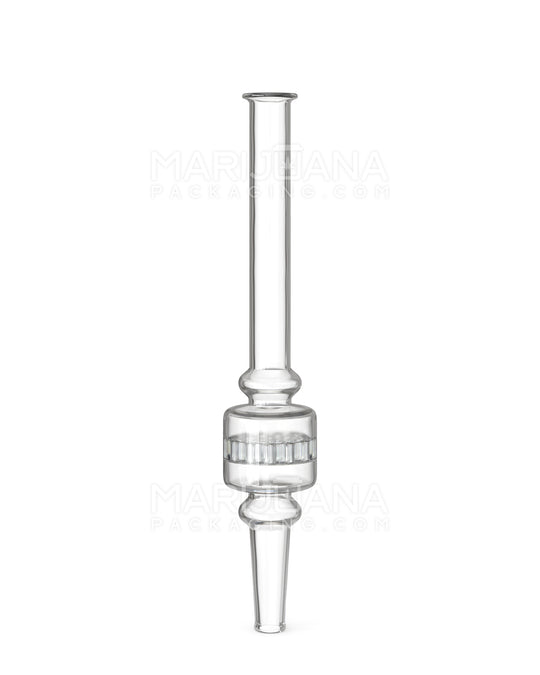 Honeycomb Percolator Dab Straw | 6in Long - Glass - Clear - 1