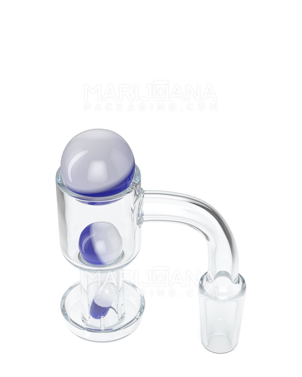 Assorted Quartz Banger Nail Terp Slurper Set w/ Eyeball Pearl & Carb Cap | 14mm - 90 Degree - Male - 8