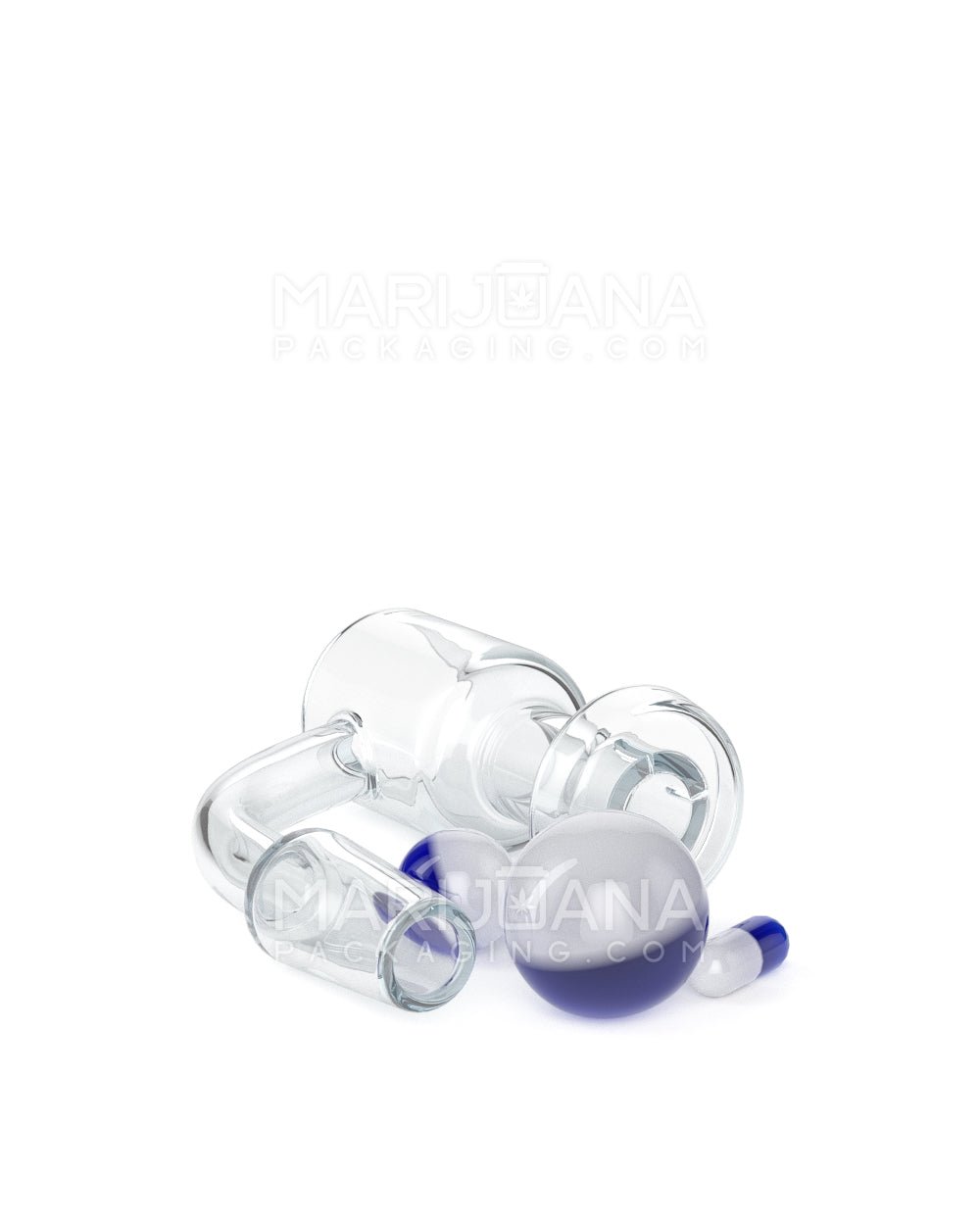 Assorted Quartz Banger Nail Terp Slurper Set w/ Eyeball Pearl & Carb Cap | 14mm - 90 Degree - Male - 11