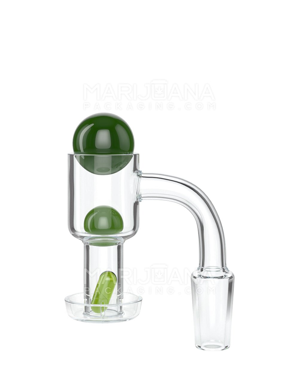 Assorted Quartz Banger Nail Terp Slurper Set w/ Eyeball Pearl & Carb Cap | 14mm - 90 Degree - Male - 13