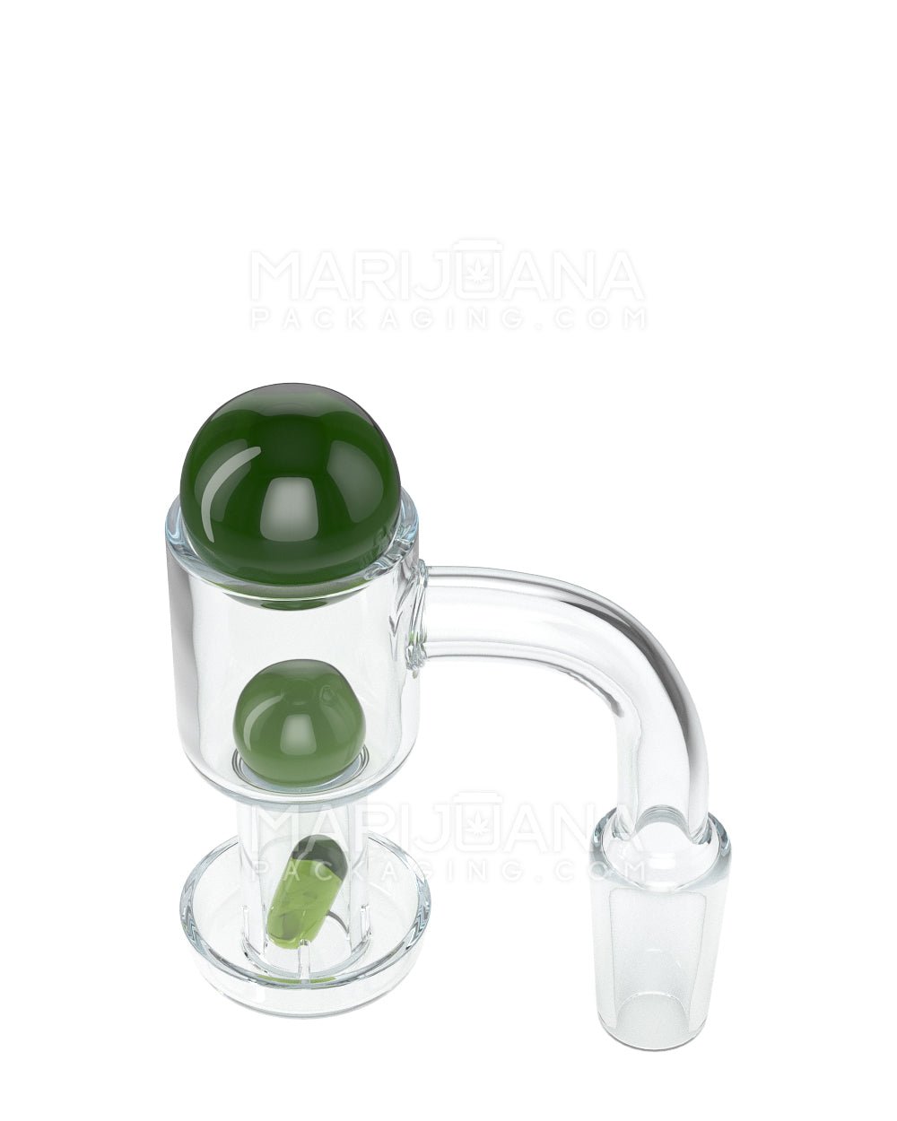 Assorted Quartz Banger Nail Terp Slurper Set w/ Eyeball Pearl & Carb Cap | 14mm - 90 Degree - Male - 14