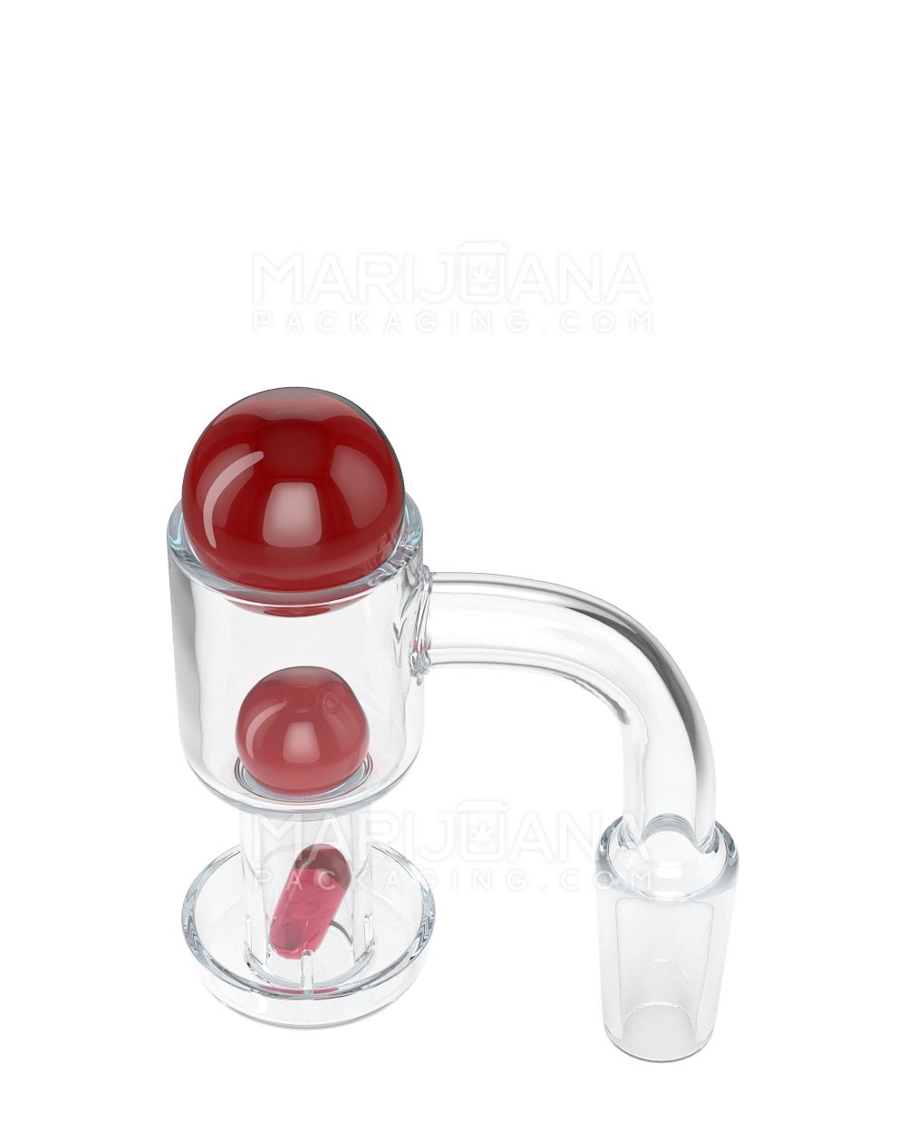 Assorted Quartz Banger Nail Terp Slurper Set w/ Eyeball Pearl & Carb Cap | 14mm - 90 Degree - Male - 20