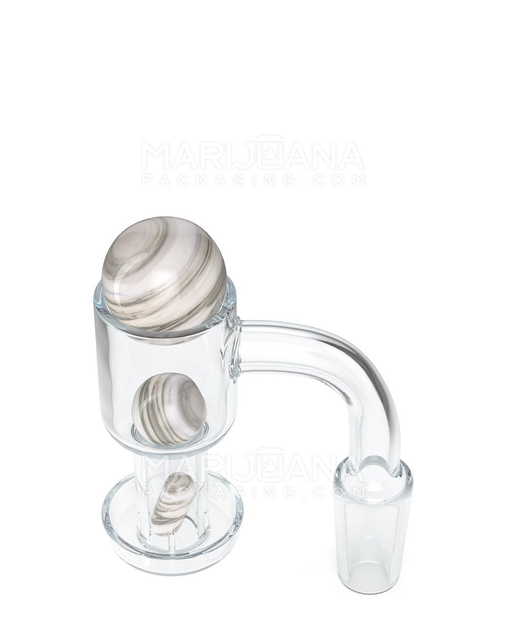 Assorted Quartz Banger Nail Terp Slurper Set w/ Eyeball Pearl & Carb Cap | 14mm - 90 Degree - Male - 2