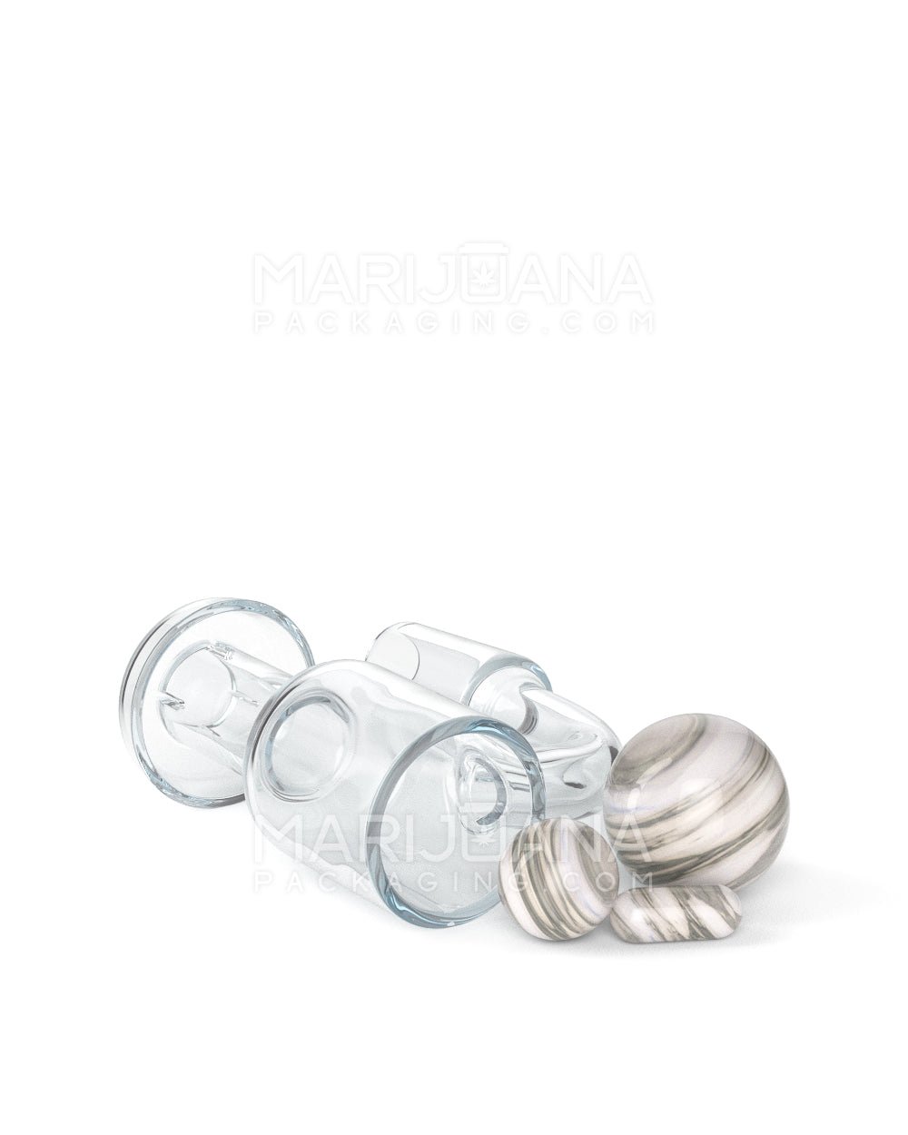 Assorted Quartz Banger Nail Terp Slurper Set w/ Eyeball Pearl & Carb Cap | 14mm - 90 Degree - Male - 6