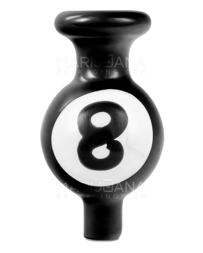 Solid 8 Ball Bubble Carb Cap | 25mm - Glass - Assorted Image