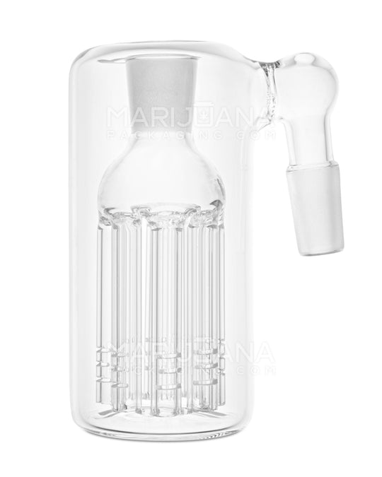 Clear 8-Arm Tree Perc Glass Ashcatcher | 14mm - 90 Degree - Male