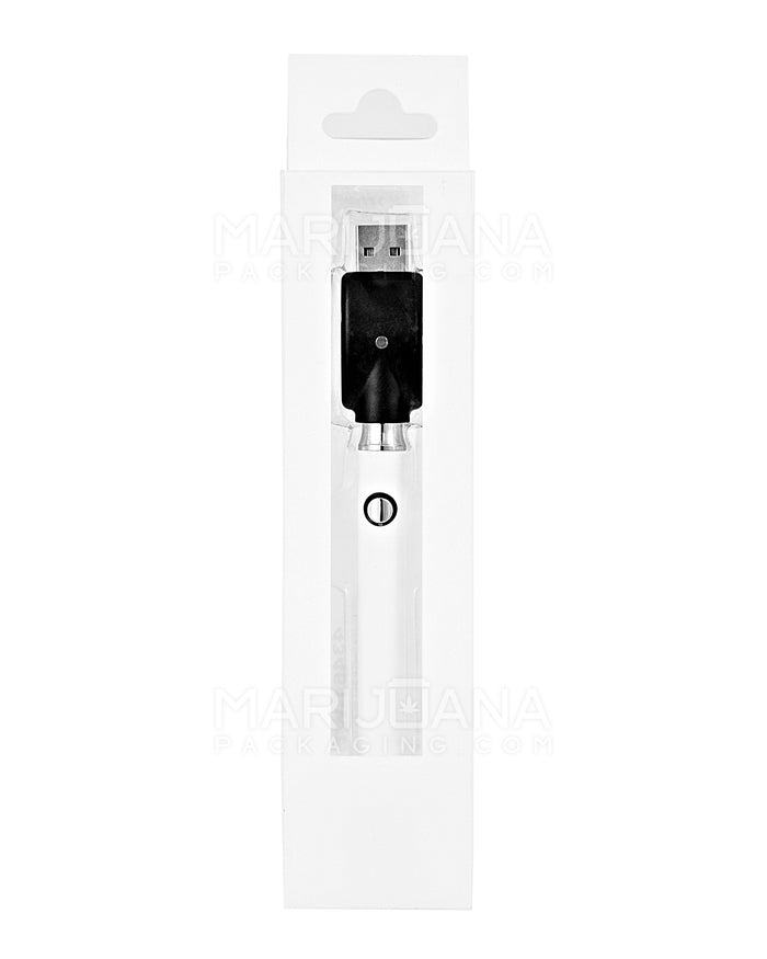 G2 | Adjustable Voltage 510 Thread Vape Battery with Compatible USB Charger | 400mAh - White - 1 Count Image