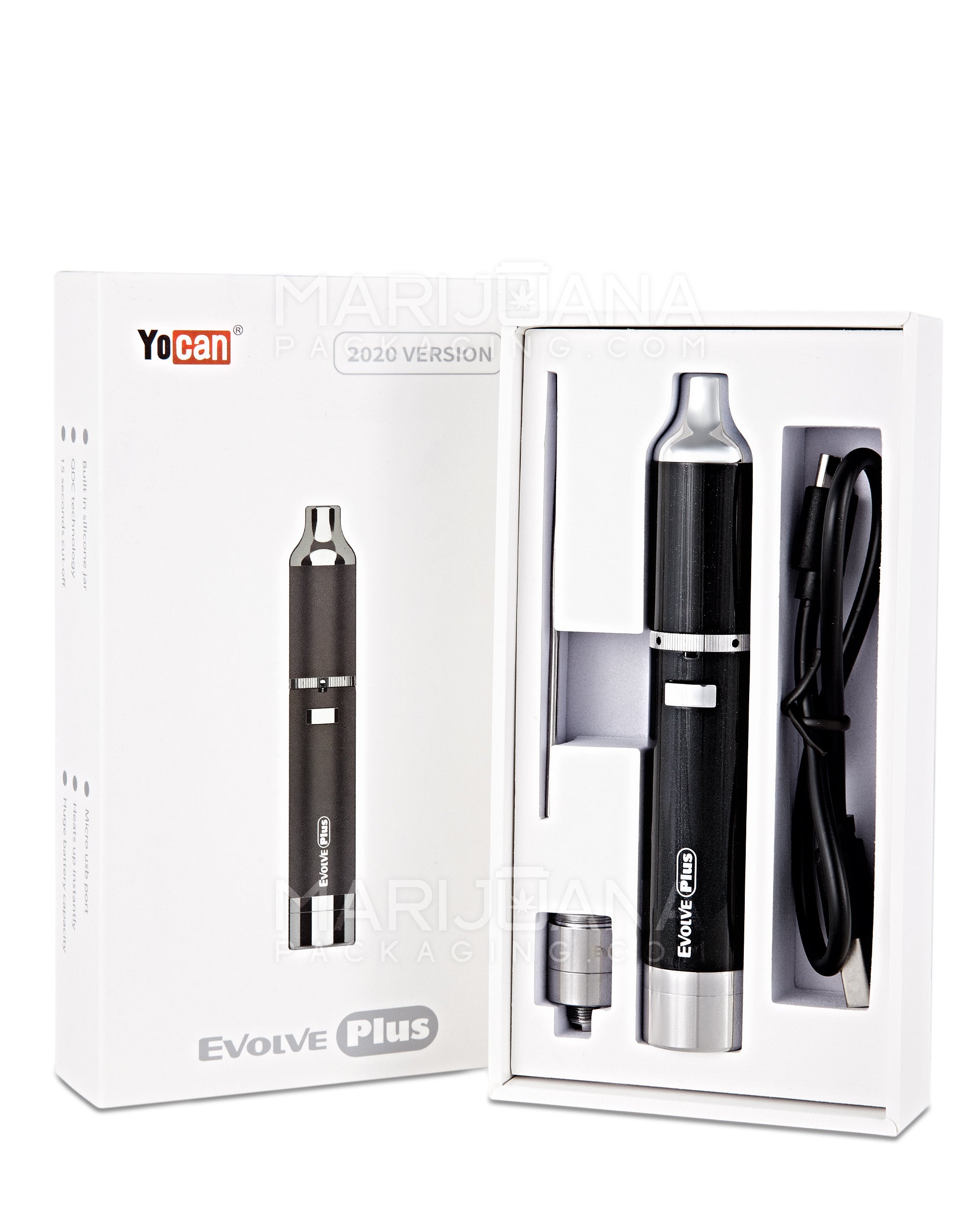 YOCAN | Evolve Plus 2020 Edition Concentrate Vaporizer Kit | 1100mAh - Black - 510 Thread - 5