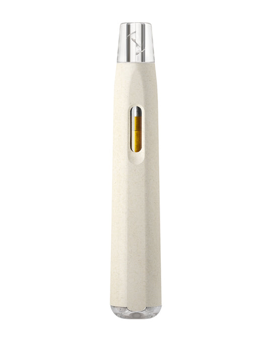 AVD | Stem White Hemp Plastic Blend Rechargeable Disposable Vape Pen w/ Clear Vortex Mouthpiece | 1mL - 220 mAh - 1