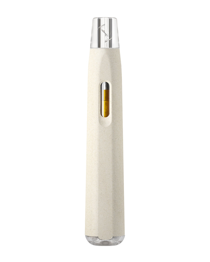 AVD White Hemp Plastic Blend Rechargeable Stem Disposable Vape Pen w/ Clear Vortex Mouthpiece | 1mL - 220 mAh | Sample Image