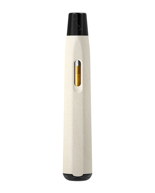 AVD | Stem White Hemp Plastic Blend Rechargeable Disposable Vape Pen w/ Black Vortex Mouthpiece | 1mL - 220 mAh  - 1